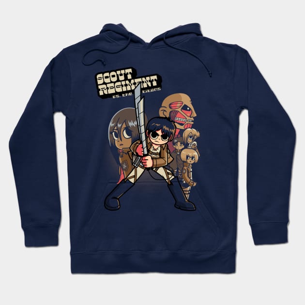 Scout Regiment Vs The Titans Hoodie by Ratigan